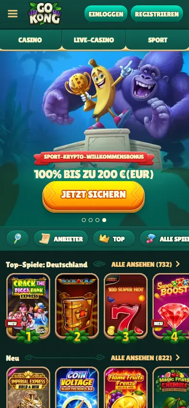 GoKong App Vorschau